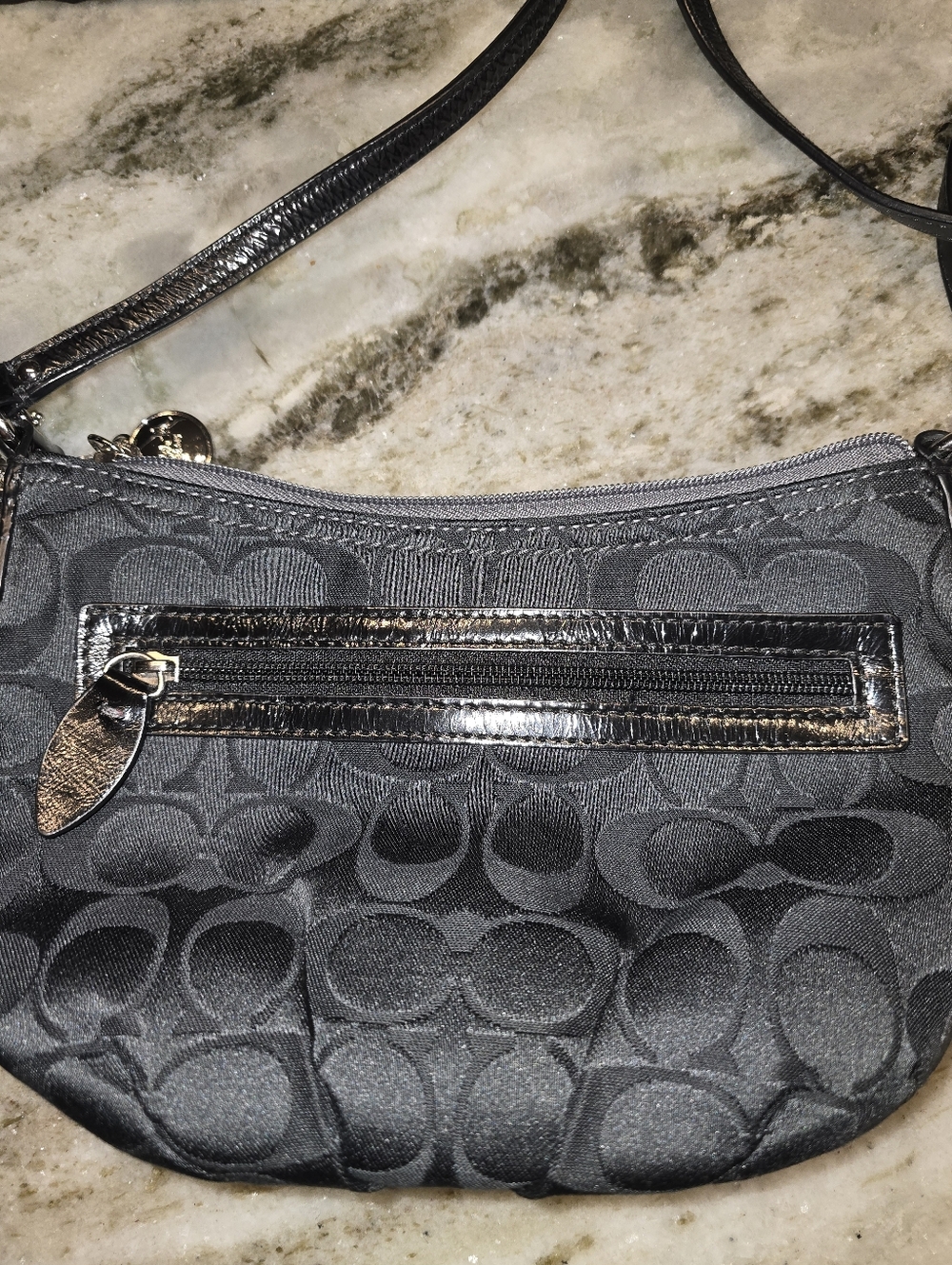 Coach Small Signature Jacquard Mini Bag - Picture 3 of 3